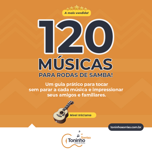 Apostila Cavaquinho - 120 Músicas para rodas de samba - sem parar! Apostila Cavaquinho - 120 Músicas para rodas de samba - sem parar!