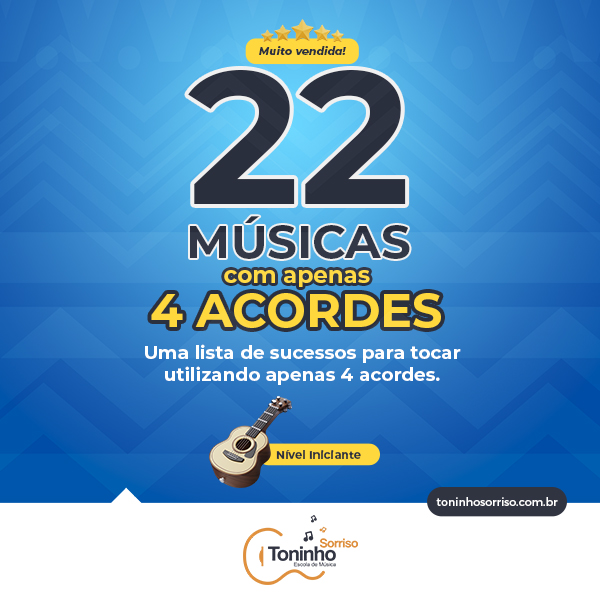 Apostila Cavaquinho - 22 Músicas com 4 Acordes Apostila Cavaquinho - 22 Músicas com 4 Acordes