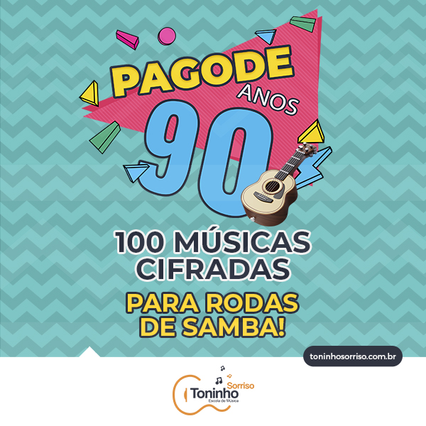 Apostila Cavaquinho - Pagode Anos 90 - 100 Músicas Cifradas Apostila Cavaquinho - Pagode Anos 90 - 100 Músicas Cifradas