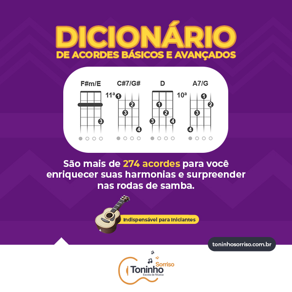 Dicionário de Acordes para Cavaquinho Dicionário de Acordes para Cavaquinho